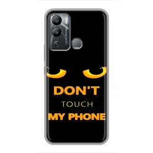 Чехол с Прикольным принтом на Infinix Hot 12i (Не трогай мой телефон)