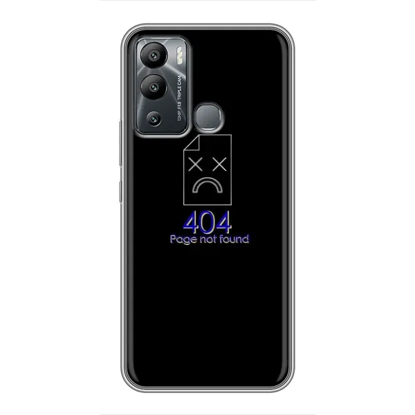 Чехол с рисунком «Ошибка 404» для Infinix Hot 12i Чехол с рисунком «Ошибка 404» для Infinix Hot 12i