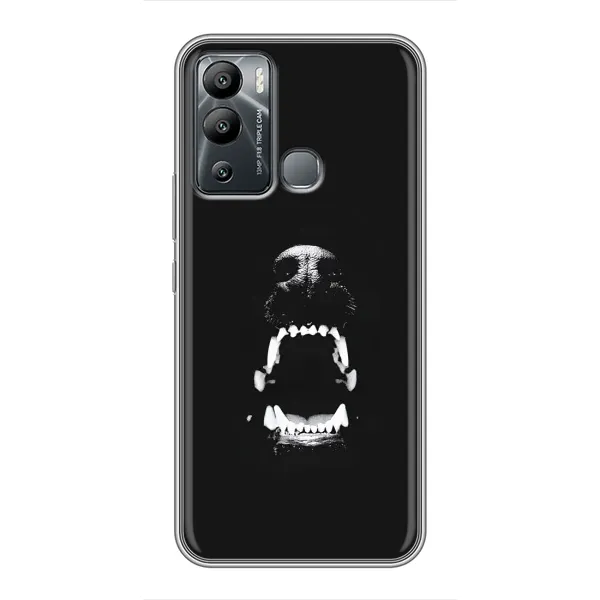Чехол с рисунком «Пасть добермана» для Infinix Hot 12i