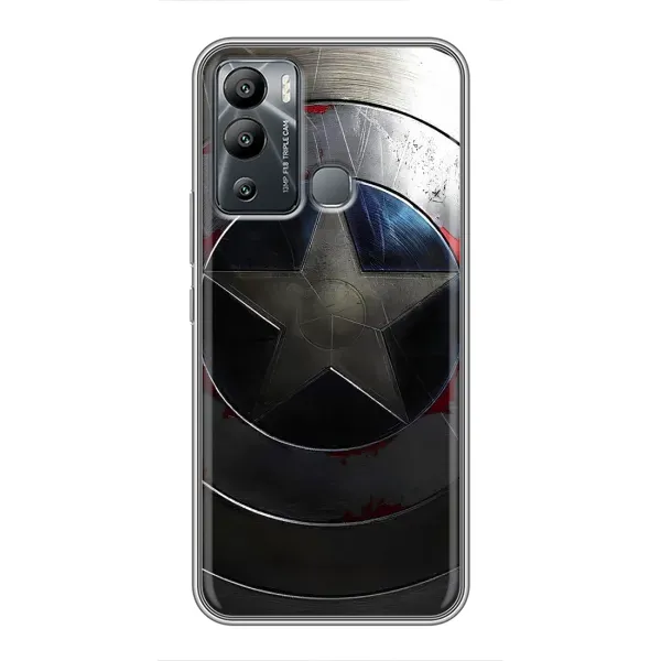 Чехол с рисунком «Ретро Щит Капитана» для Infinix Hot 12i Чехол с рисунком «Ретро Щит Капитана» для Infinix Hot 12i