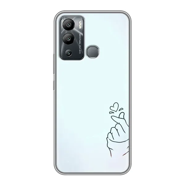 Чехол с рисунком «Сердце на голубом» для Infinix Hot 12i Чехол с рисунком «Сердце на голубом» для Infinix Hot 12i