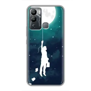 Чехол (ТПУ) с планетами на Infinix Hot 12i (To The moon)