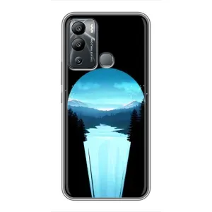 Летний Чехол на Infinix Hot 12i (Синий Водопад)