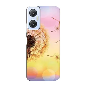 Силиконовый Чехол с одуванчиками на Infinix Hot 20 (5G) (Цветок-одуванчик)