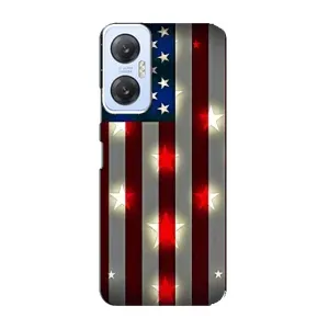 Чехол Флаг USA для Infinix Hot 20 (5G) (Флаг США 2)