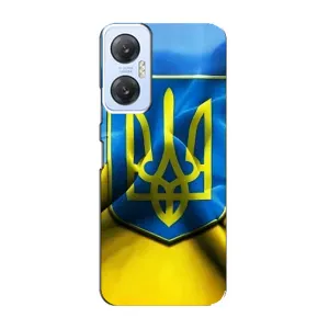 Чехол с картинкой (Патриотический ГЕРБ) на Infinix Hot 20 (5G) (Герб и Флаг Украины)