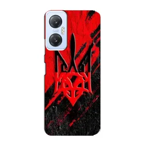 Чехлы УПА (Красно-Чёрный) на Infinix Hot 20 (5G) (Герб в цвете УПА)