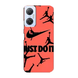 Силиконовый Чехол Nike Air Jordan на Инфиникс Хот 20 (5G) (Just Do It)
