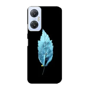 Чехол с картинками на черном фоне для Infinix Hot 20 (5G) (Листочек)