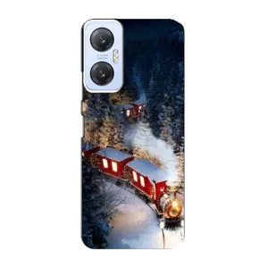 Силиконовый бампер на рождество для Infinix Hot 20 (5G) (Поезд)