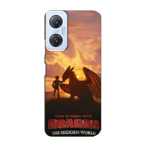 Чехол дракон Беззубик для Infinix Hot 20 (5G) (Постер Беззубика)