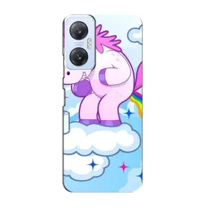 Чехол Unicorn на Infinix Hot 20 (5G) (Радуга единорожка)