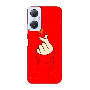 Чехлы (Знак сердечка) на Infinix Hot 20 (5G) (Сердце на красном)