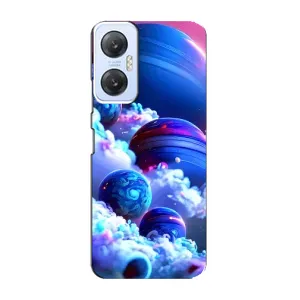 Чехлы КОСМОС для Infinix Hot 20 (5G) (Синие планеты)