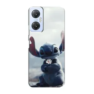Чехол с рисунком Стич для Infinix Hot 20 (5G) (Стич с цветочком)