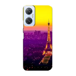 Чехол с Эйфелевой башней на Infinix Hot 20 (5G) (Яркая башня)