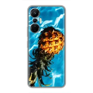 Чехол с изображением вкусной еды для Infinix Hot 20 (4G) (Ананас)