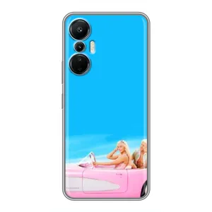 Силиконовый Чехол Барби Фильм на Infinix Hot 20 (4G) (Барби и Кен)
