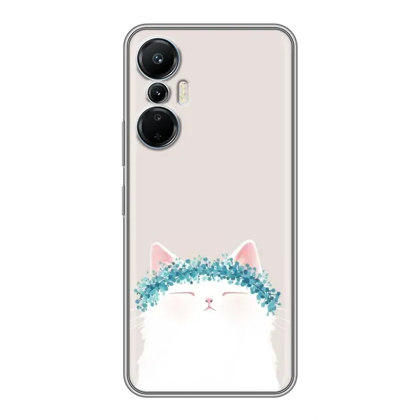 Чехол с рисунком «Белый котик» для Infinix Hot 20 (4G) Чехол с рисунком «Белый котик» для Infinix Hot 20 (4G)