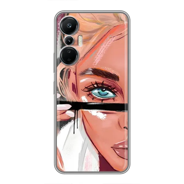 Чехол с рисунком «Девушка и ресницы» для Infinix Hot 20 (4G) Чехол с рисунком «Девушка и ресницы» для Infinix Hot 20 (4G)