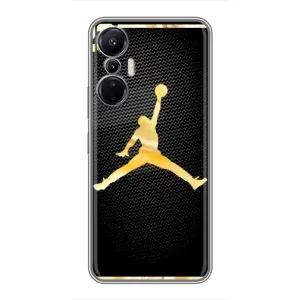 Силиконовый Чехол Nike Air Jordan на Инфиникс Хот 20 (4G) (Джордан 23)