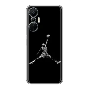 Силиконовый Чехол Nike Air Jordan на Инфиникс Хот 20 (4G) (Джордан)