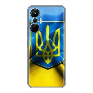 Чохол з картинкою (Патріотичний ГЕРБ) на Infinix Hot 20 (4G) (Герб і Прапор України)