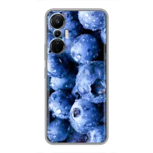 Чехол с изображением вкусной еды для Infinix Hot 20 (4G) (Голубика)