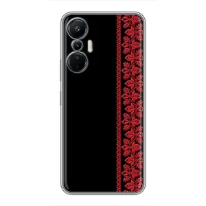 Силіконовый Чохол на Infinix Hot 20 (4G) (Червона вишиванка)
