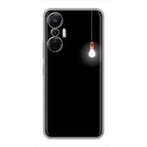 Чохол з картинками на чорному фоні для Infinix Hot 20 (4G) (Лампочка)