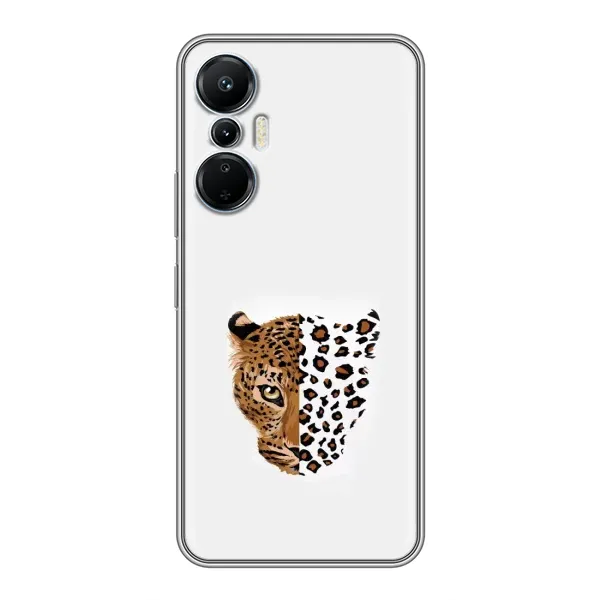 Чехол с рисунком «Леопард на белом» для Infinix Hot 20 (4G) Чехол с рисунком «Леопард на белом» для Infinix Hot 20 (4G)