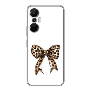 Чехол банты для Infinix Hot 20 (4G) (Леопардовый принт)