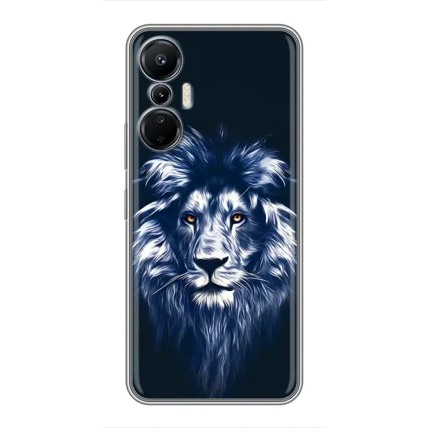 Чехол с рисунком «Лев - синий» для Infinix Hot 20 (4G) Чехол с рисунком «Лев - синий» для Infinix Hot 20 (4G)