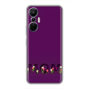 Чехлы на день мамы для Инфиникс Хот 20 (4G) (Мама с цветами)