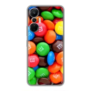 Чехол с изображением вкусной еды для Infinix Hot 20 (4G) (Разноцветные M&M'S)