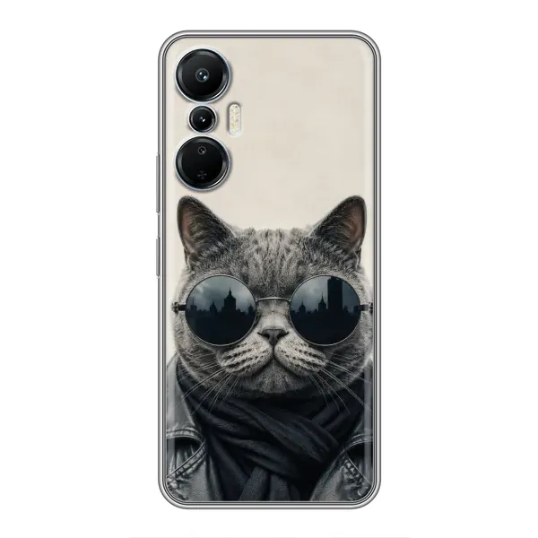 Чехол с рисунком «Модный кот» для Infinix Hot 20 (4G) Чехол с рисунком «Модный кот» для Infinix Hot 20 (4G)