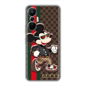 Чехлы Бренд GUCCI для Infinix Hot 20 (4G) (Маус Гуччи)