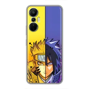 Купить Чехлы на телефон с принтом Anime для Infinix Hot 20 (4G) (Naruto Vs Sasuke)