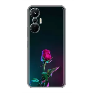Чохли з принтом Троянд для Infinix Hot 20 (4G) (Нічна троянда)