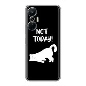Бампер с изображением Котиков для Инфиникс Хот 20 (4G) (Not Today)