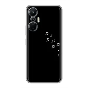 Чохол з картинками на чорному фоні для Infinix Hot 20 (4G) (Ноти)