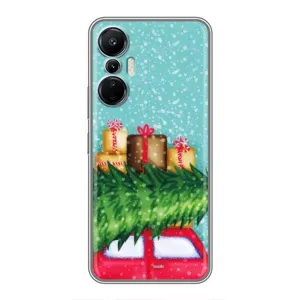Чехол Новогодняя Елка на Infinix Hot 20 (4G) (Новогодние подарки)