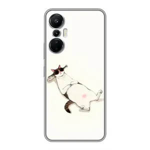 Чехол на тематику: Коты для Infinix Hot 20 (4G) (Отдых)