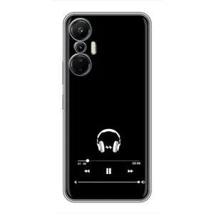 Чохол з картинками на чорному фоні для Infinix Hot 20 (4G) (Плеєр)