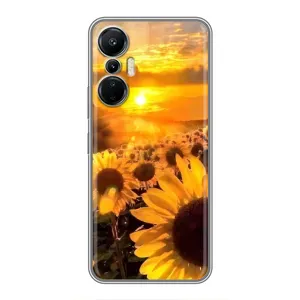 Чохол з Квітами для Infinix Hot 20 (4G) (поле соняшників)