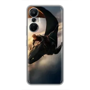 Чехол дракон Беззубик для Infinix Hot 20 (4G) (Полет Беззубика)