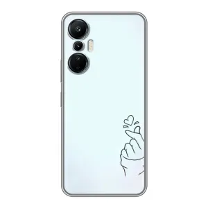 Чохол (Знак сердечка) для Infinix Hot 20 (4G) (Сердечко на блакитному)
