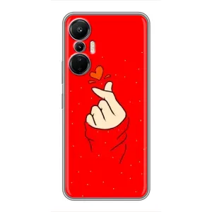 Чохол (Знак сердечка) для Infinix Hot 20 (4G) (Сердечко на червоному)