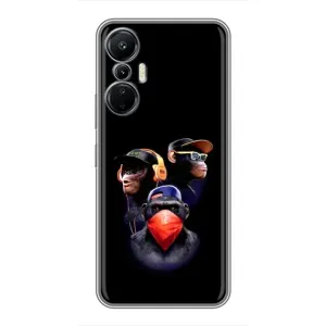 Чехлы с Горилой на Инфиникс Хот 20 (4G) (Три обезьяны)