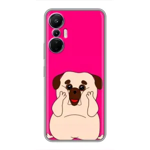 Чохол (ТПУ) Милі песики для Infinix Hot 20 (4G) (Веселий Мопсік)